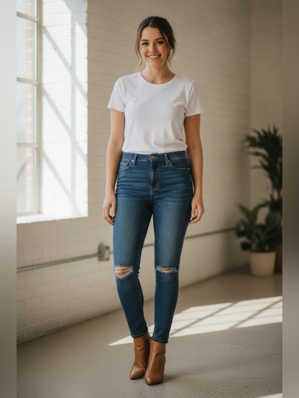 ASOS Denim Distressed Skinny Jeans Size 36/32 NWT